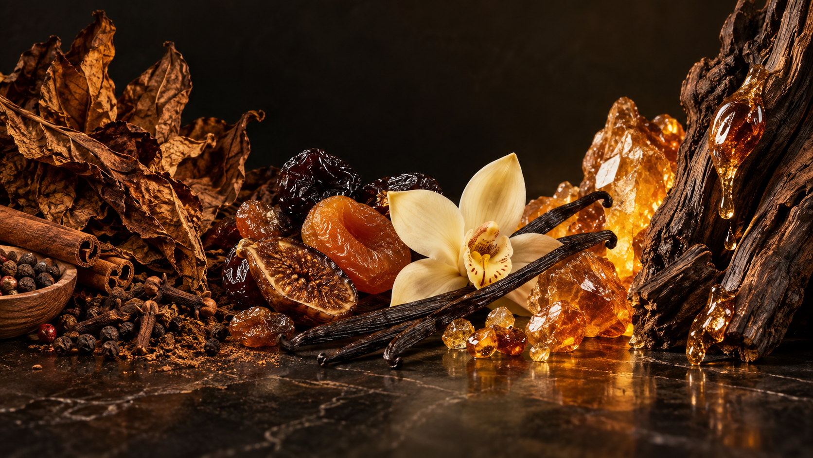 Evolução editorial de tabaco e especiarias para baunilha, frutas secas e madeira