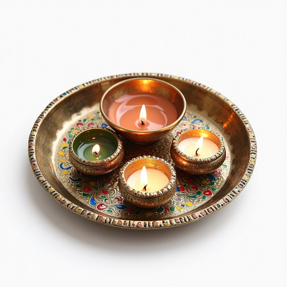 Decorative Metal Thali