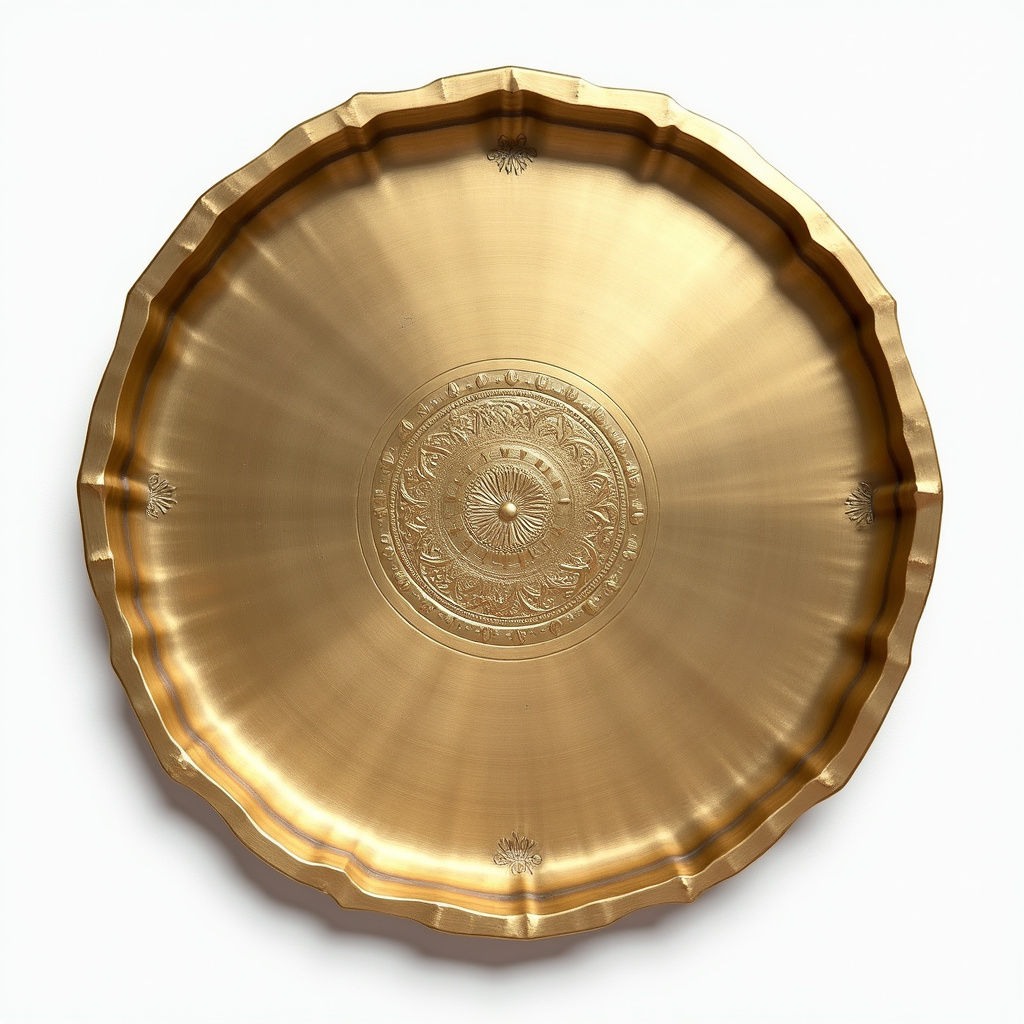 Brass Embossed Thali