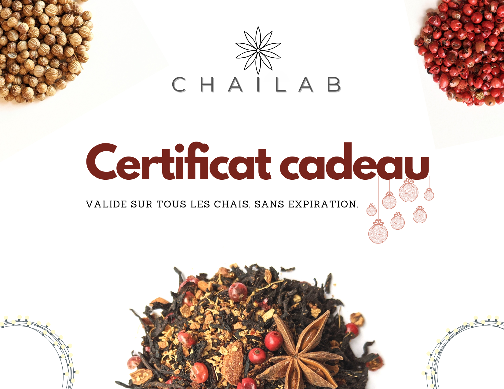 Carte cadeau Chailab