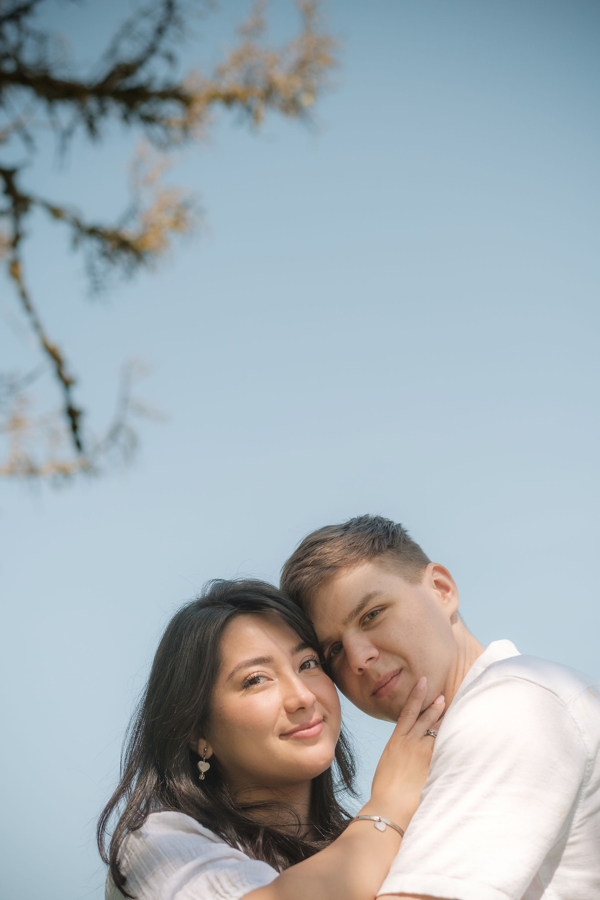 engagement shot in Cleveland Dam, North Vancouver 