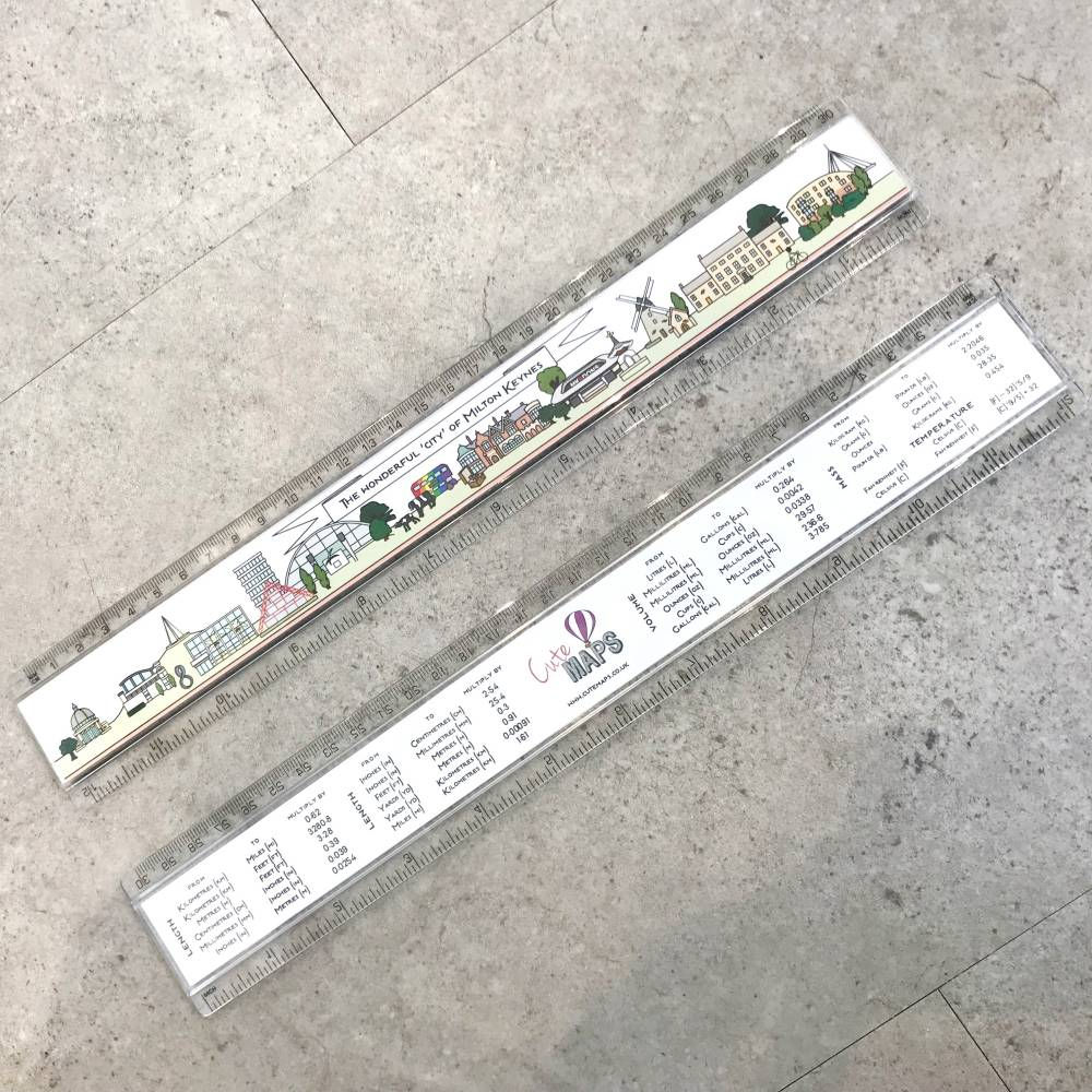 Milton Keynes 30cm Ruler