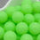 Thumbnail: Green Glossy Glow in the Dark 15mm Round Silicone Beads