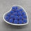 Thumbnail: Frosted Royal Blue 15mm Round Silicone Bead
