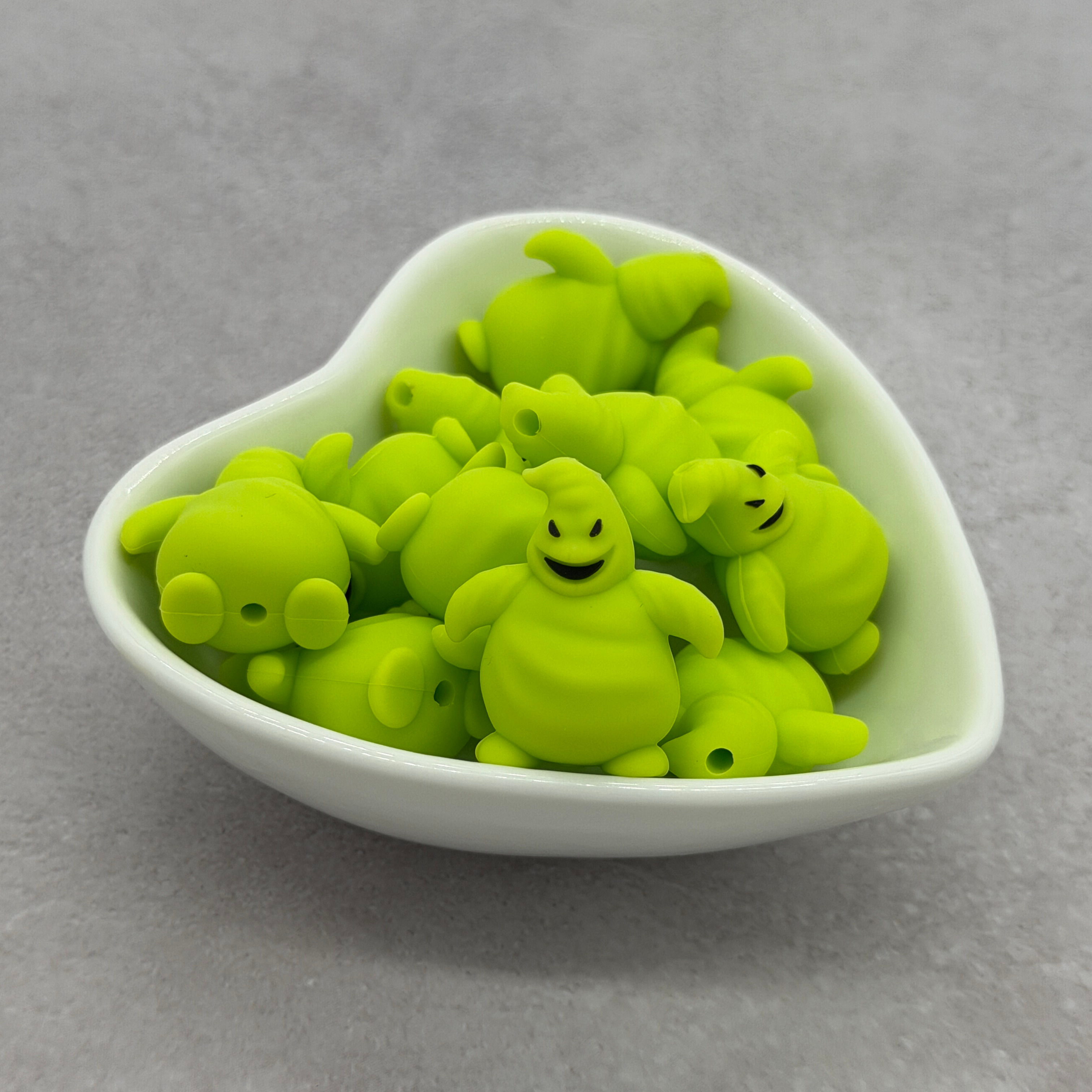 Boogie Lime 3D Silicone Focal Bead