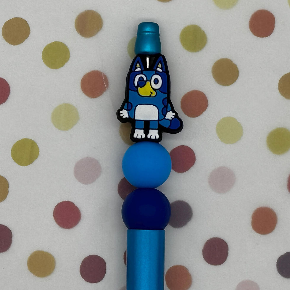 Thumbnail: Sister Heeler Dogs Silicone Beaded Pen