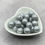 Thumbnail: Light Gray Opal 15mm Round Silicone Bead