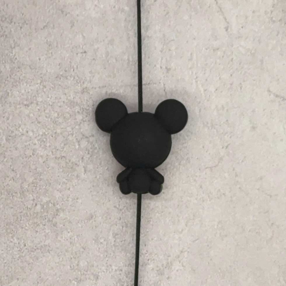 Thumbnail: Mr Mouse 3D Silicone Focal Bead