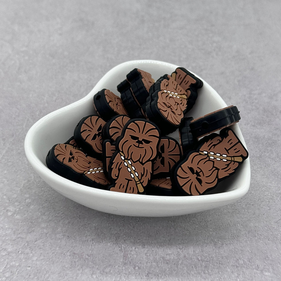 Thumbnail: Wookie Warrior Double-Sided Silicone Focal Bead