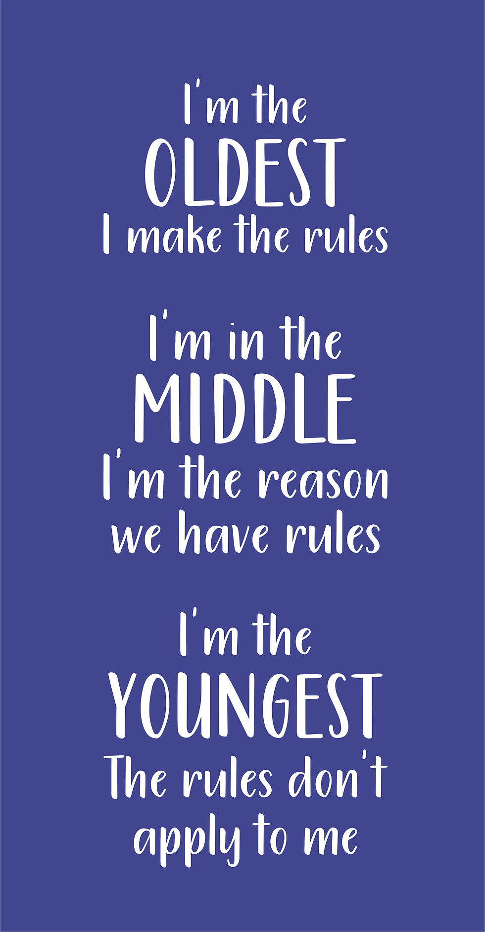 Thumbnail: I'm in the Middle | Kids Sizes