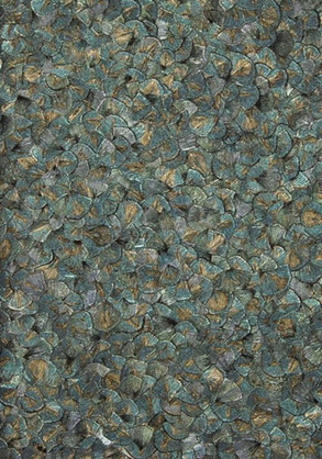 Harald Glööckler Designer Barock Tapete 52555 - Design Federn silber gold metallic