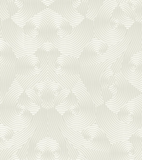 Harald Glööckler Designer Barock Vliestapete 54463 - Weiß / Metallic