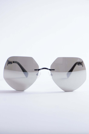 Pompöös Sonnenbrille Frankfurt silber/grau