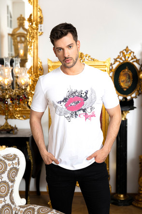 Herren T-Shirt "Kussmund"