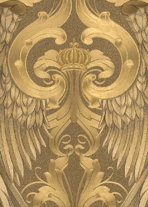 Harald Glööckler Designer Barock Tapete 52540 - Gold Engelsflügel