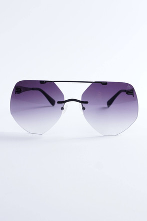 Pompöös Sonnenbrille Berlin, Glasses large 68/19 schwarz matt/grau
