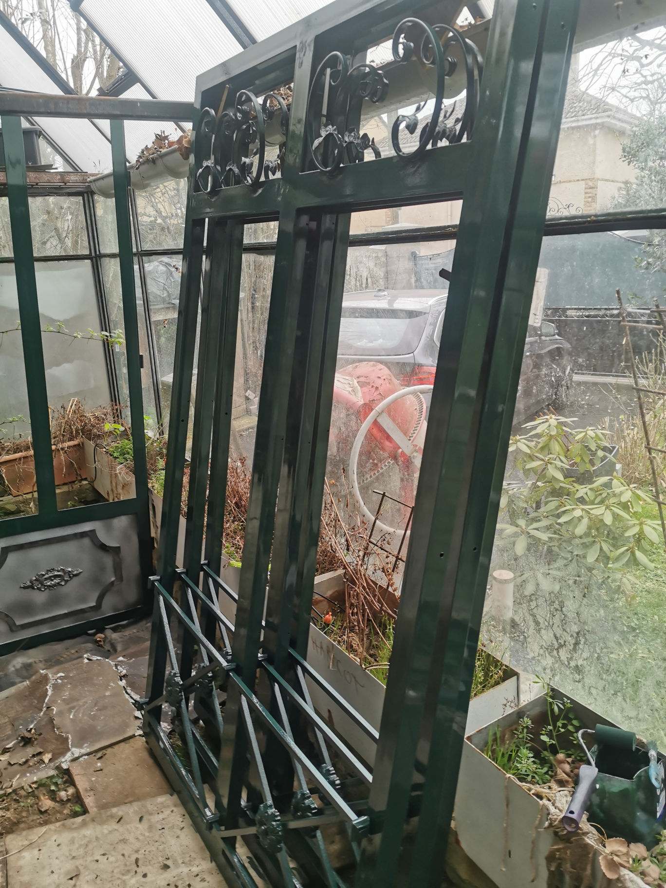 Module double largeur 120 partie basse decors en croix