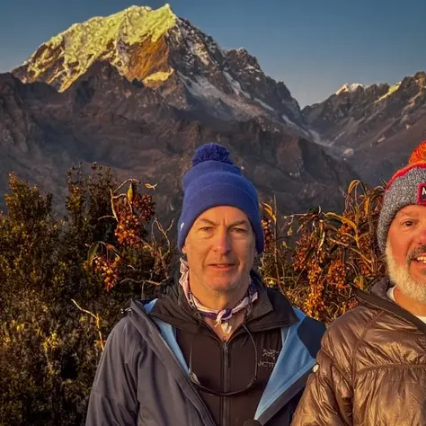 Bob Odenkirk and David Cross Climb Machu Picchu With Varying Sized Pillows (Exclusive)