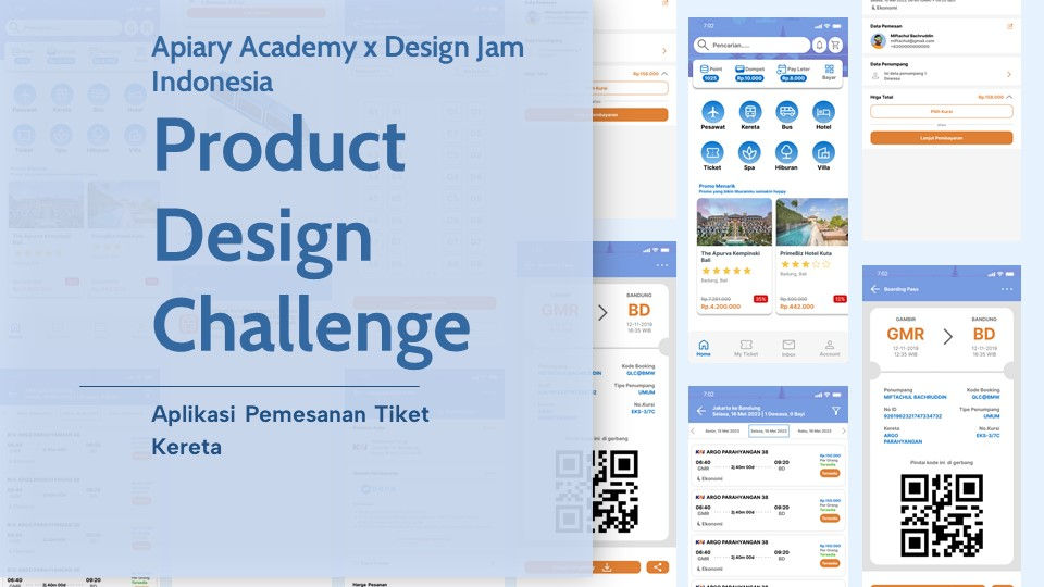 Aplikasi Pemesanan Tiket Kereta (Apiary Academy x Design Jam Indonesia)
