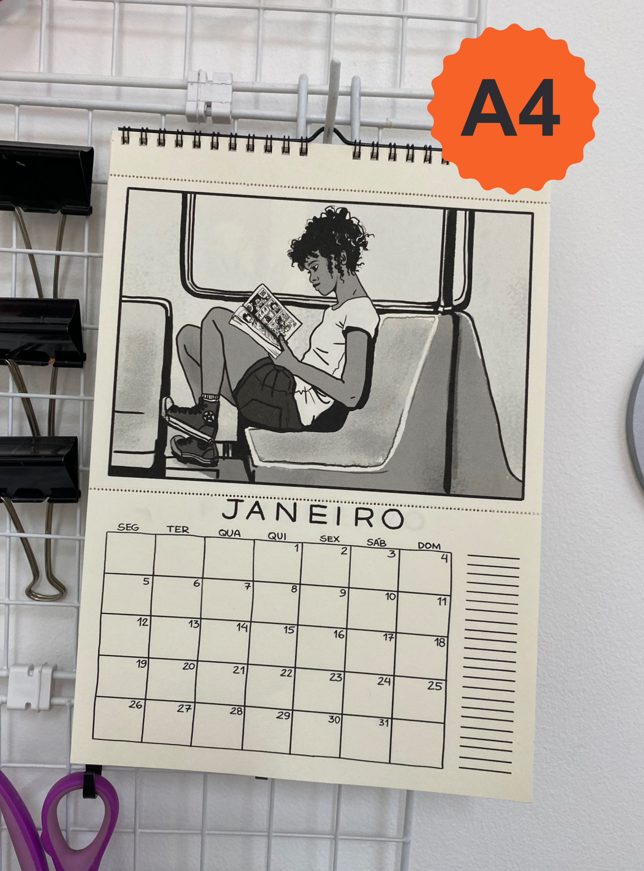 Calendário 2026 - Mulheres (A4)