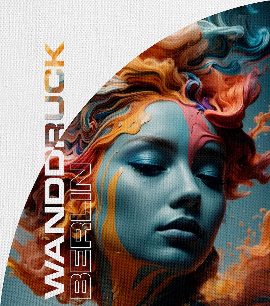 anywall direkt Wanddruck Wanduntergrund Leinen