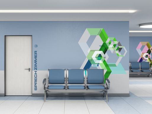 Wanddruck für Praxisräume