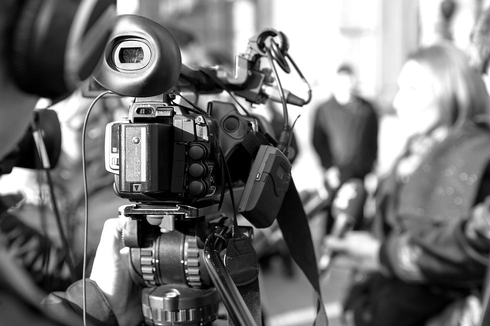 Szene der Pressekonferenz