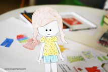 ROSITA - A boneca de papel para imprimir, pintar, cortar e vestir!
