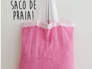 Toalha vira saco de praia