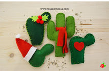 Catos de alfazema para o natal (com moldes)