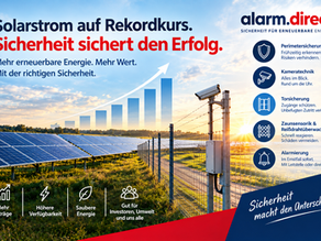 Solarstrom auf Rekordkurs – Sicherheit zählt