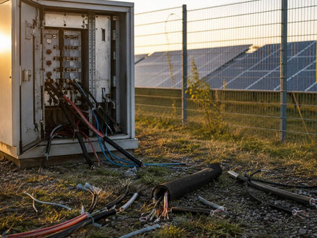 Yet another case of cable theft at a solar farm. Yet more damage, downtime and unnecessary costs