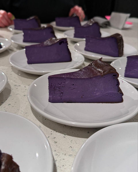 ube cheese cake