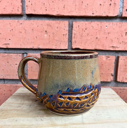carved mug