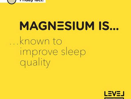 Magnesium... is known to improve sleep quality