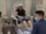 Client receiving a pedicure at a Nail Salon Baton Rouge