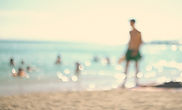 Abstract Man on Beach
