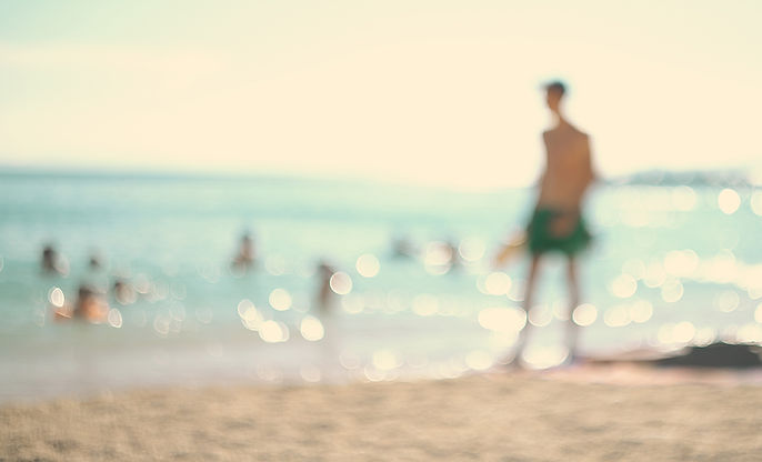Abstract Man on Beach