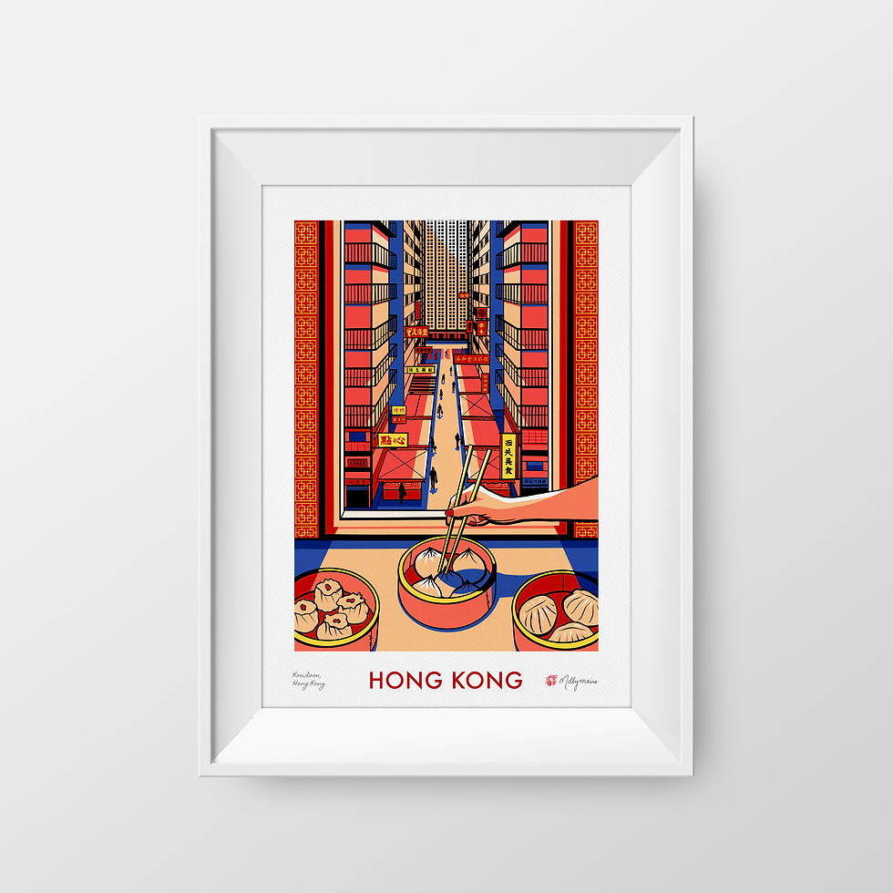 Thumbnail: 'Hong Kong' Giclée Art Print