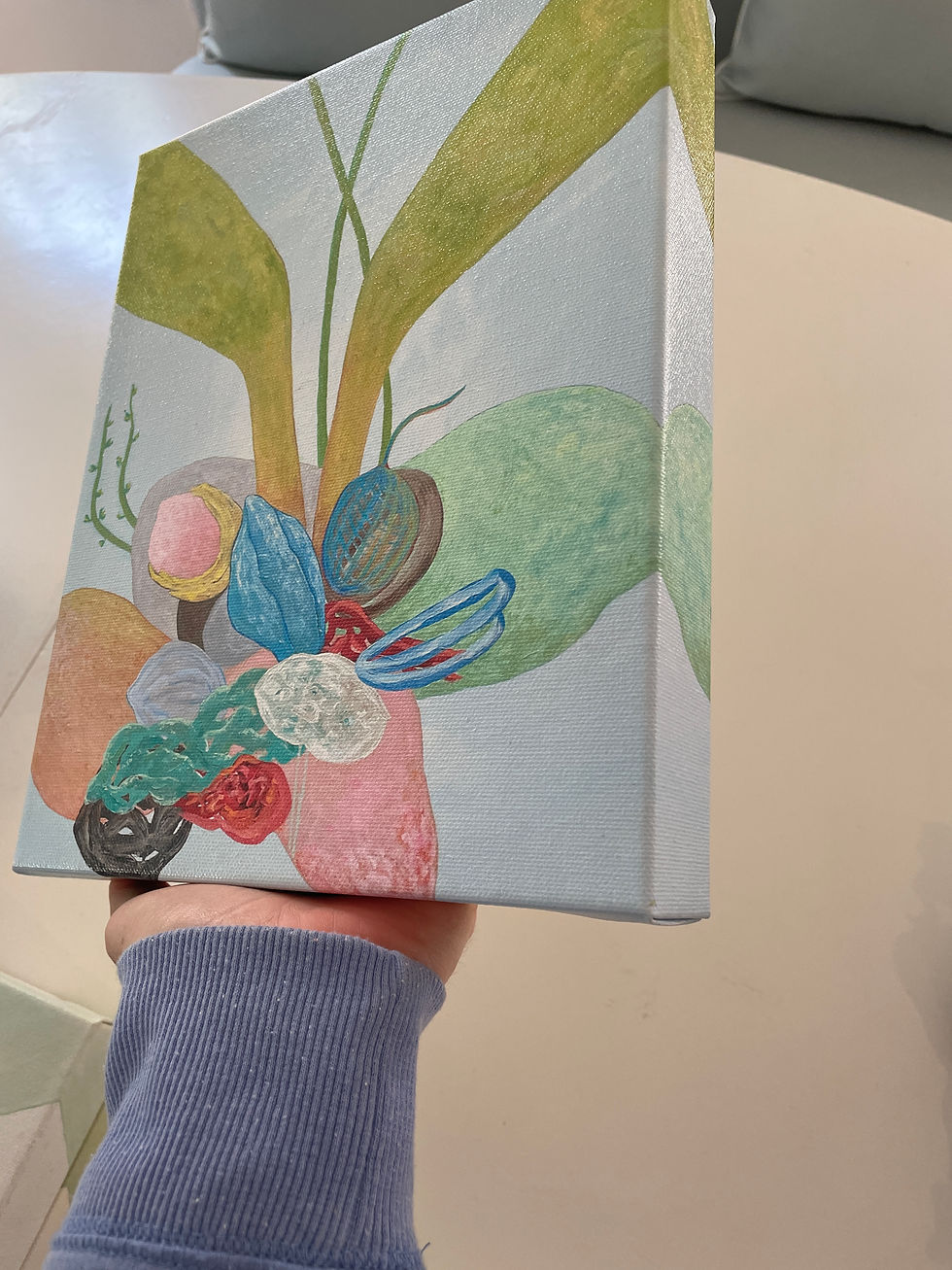 Thumbnail: Green & Blue Plant Glow, Print