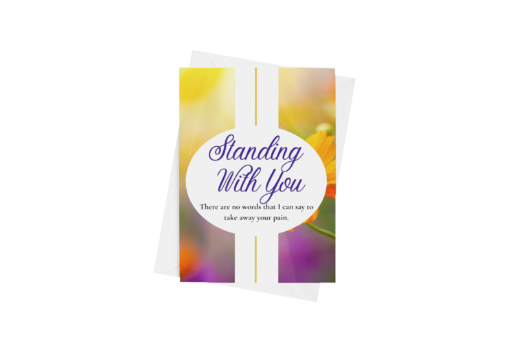 "Standing With You" Love Card