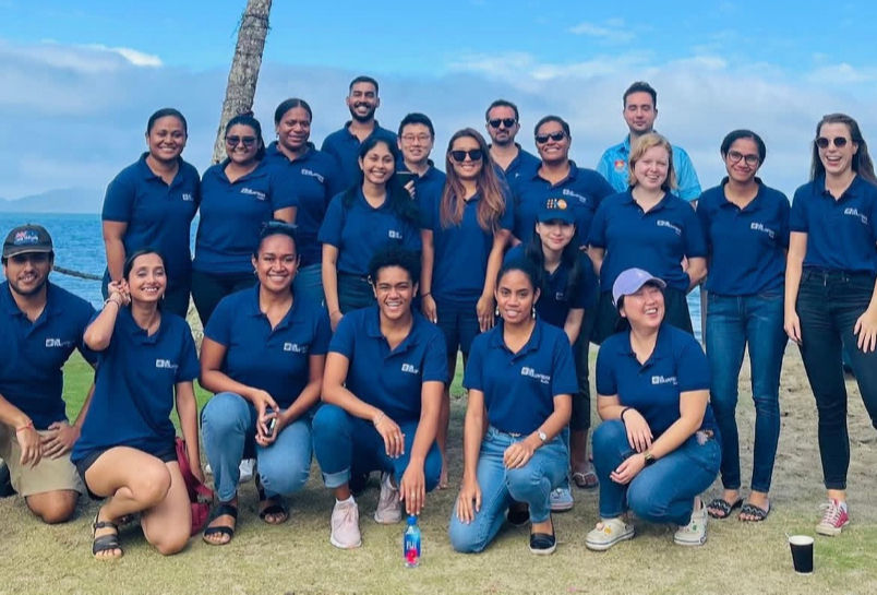 Emele Lasaqa with her geospatial team in Fiji.