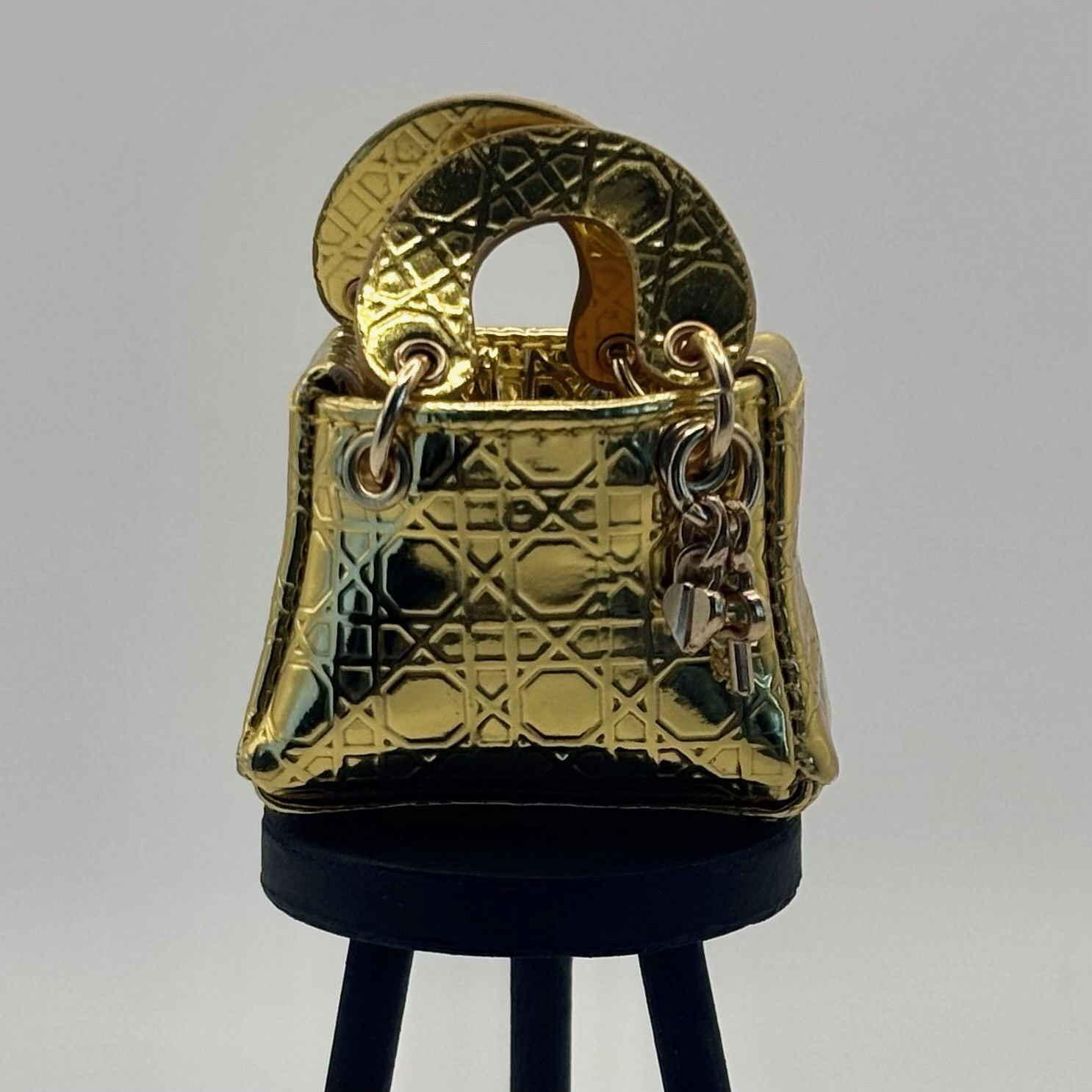 Gold Metallic Lady Dior Handbag Mini Brands Fashion Series 1