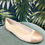 Thumbnail: Cream and Champagne Two Tone Leather Ballet