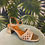 Thumbnail: Ratan Style Soft Gold Block Heel Sandal