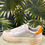 Thumbnail: Platform Leather Silver Trainer