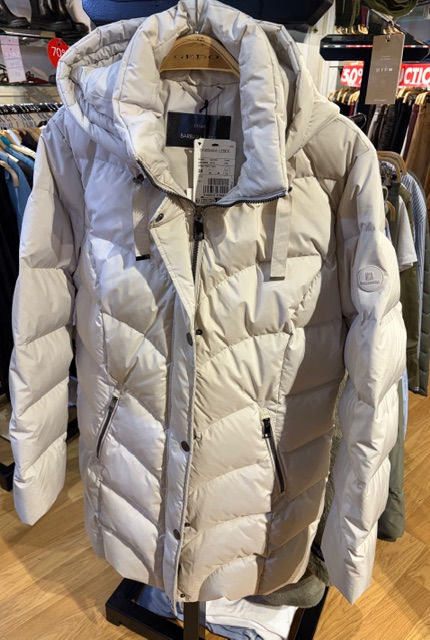 Thumbnail: 3/4 Length Quilted Coat with Detachable Hood