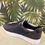 Thumbnail: Navy Vegan Zip Trainer with Honeycomb Sole