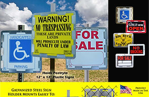 Wesbry Products Universal Sign Holder Brackets