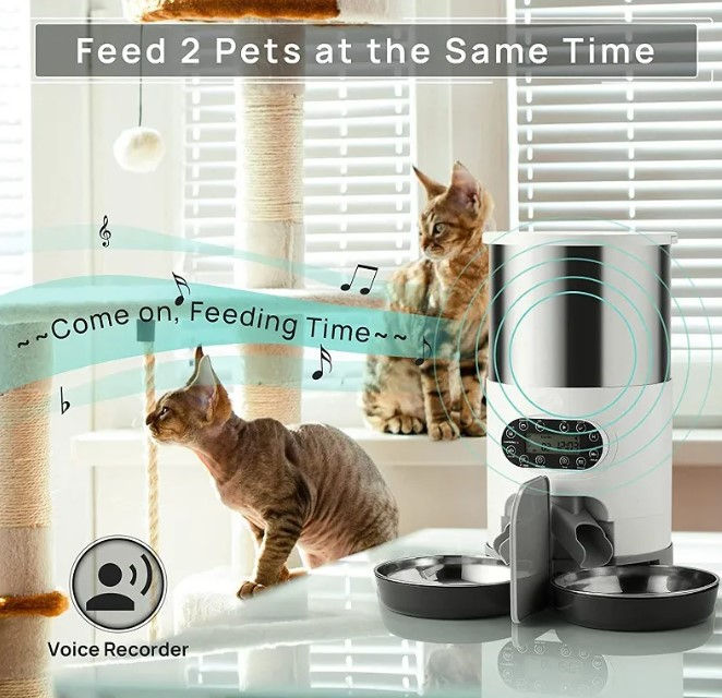 Thumbnail: Double Meal Dispenser for Pets